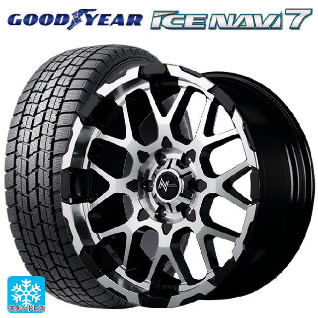 【6/11 1:59迄 全品ポイント5倍】165/55R15 75Q グッドイヤー アイスナビ7(数量限定) エムアイディー ナイトロパワー M28バレット ブラック/ミラーカット 15-5J 国産車用 スタッドレスタイヤホイール4本セット