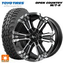 トヨタ ランドクルーザープラド(150系)用 285/70R17 116P トーヨー オープンカントリー MTR ブラックレター ナイトロパワー クロスクロウ ブラックメタリック＋ミラーカット 新品サマータイヤホイール 4本セット