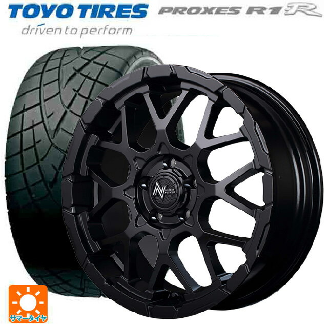 225/40R18 88W トーヨー プロクセス R1R エムアイディー ナイトロパワー M28バレットエス(訳あり) セミグロスブラック 18-7J 国産車用...