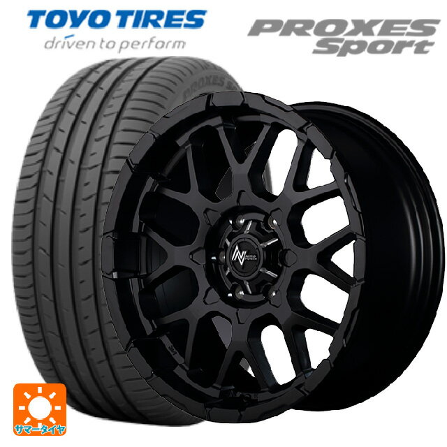 225/40R18 92Y トーヨー プロクセス スポーツ エムアイディー ナイトロパワー M28バレット セミグロスブラック 18-7J 国産車用 サマータイヤホイール4本セット