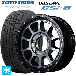 225/70R16 103Q トーヨー オブザーブ GSI-6 マルカサービス ナイトロパワー M10パーシングJ ブラック／DC＋マシニング／ブラッククリア 16-5.5J 国産車用 スタッドレスタイヤホイール4本セット