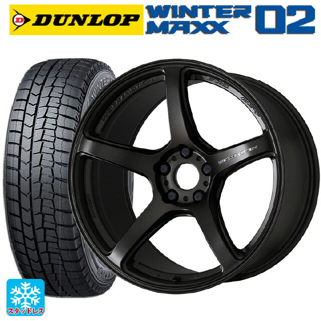 スバル レヴォーグ(VN系)用 215/50R17 91Q ダンロップ ウィンターマックス 02(WM02) エモーション T5R MGK 新品スタッドレスタイヤホイール 4本セット