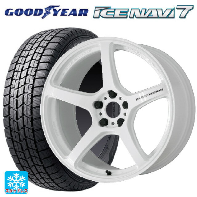 【6/15〜16限定 全品P5倍＆クーポン】215/55R17 94Q グッドイヤー アイスナビ7(数量限定) # ワーク エモーション T5R ICW 17-7J 国産車用 スタッドレスタイヤホイール4本セット