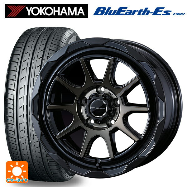 トヨタ プリウス(60系)用 195/65R16 92V ヨコハマ ブルーアースEs ES32 ウェッズ マッドヴァンス06 ブラックポリッシュブロンズクリア 新品サマータイヤホイール 4本セット