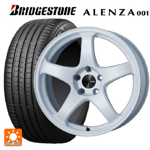 235/55R19 105W XL ブリヂストン アレンザ001 正規品 エンケイ パフォーマンスライン PF05 W 19-8J 国産車用 サマータイヤホイール4本セット