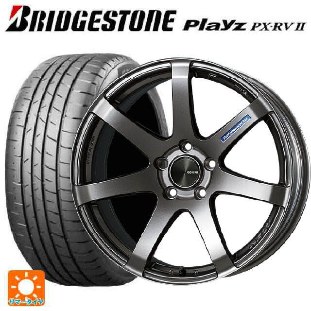 【6/22 20時〜 全品P5倍＆クーポン】スバル フォレスター(SL系)用 225/55R18 98V ブリヂストン プレイズ PX-RV2 正規品 # エンケイ パフォーマンスライン PF07 DS 新品サマータイヤホイール 4本セット