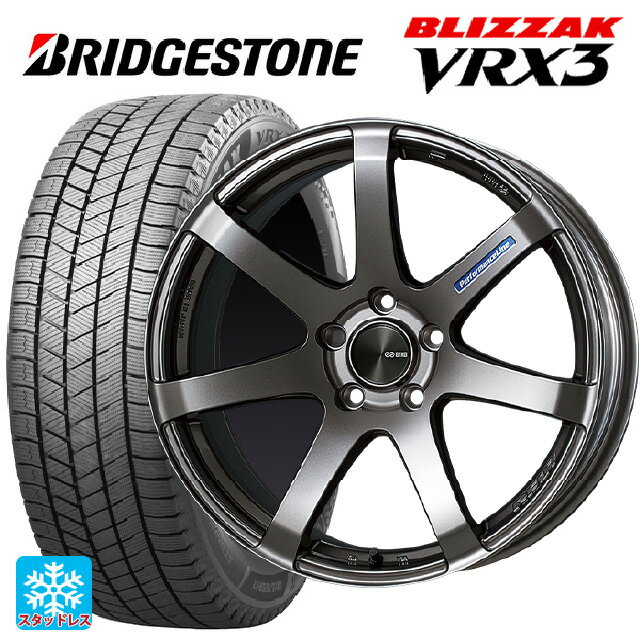 【最大3万円OFFクーポン 5/16 1:59迄】スバル BRZ(ZD8)用 225/40R18 88Q ブリヂストン ブリザック VRX3 # 正規品 パフォーマンスライン PF07 DS 新品スタッドレスタイヤホイール 4本セット