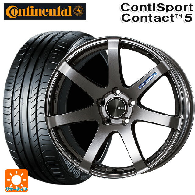 【6/22 20時〜 全品P5倍＆クーポン】225/40R19 89Y コンチネンタル コンチスポーツコンタクト 5 正規品 エンケイ パフォーマンスライン PF07 DS 19-8J 国産車用 サマータイヤホイール4本セット