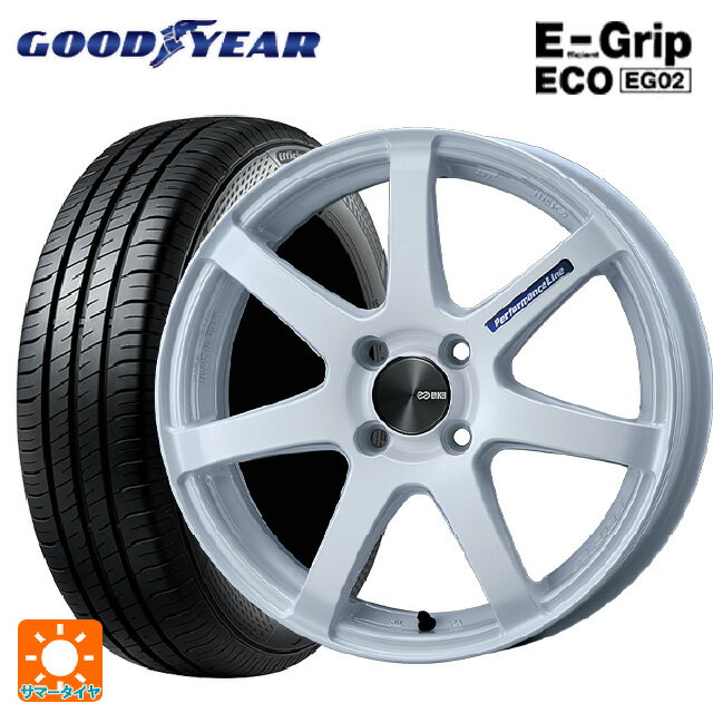 165/50R16 75V グッドイヤー エフィシェントグリップ エコ EG02 エンケイ パフォーマンスライン PF07 WH 16-5J 国産車用 サマータイヤホイール4本セット