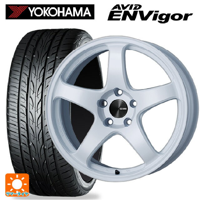 ホンダ ZR-V(RZ4)用 225/55R18 102W XL ヨコハマ エービット エンビガー S321 # エンケイ パフォーマンスライン PF05 W 新品サマータイヤホイール 4本セット