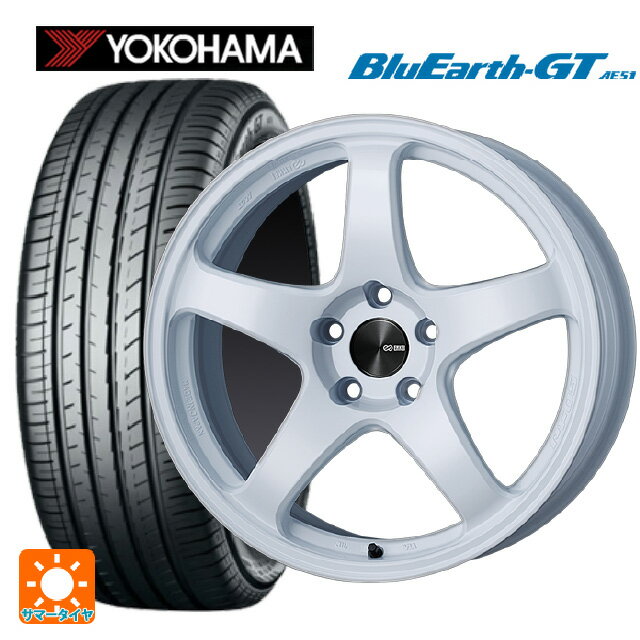 【最大3万円OFFクーポン 5/16 1:59迄】225/35R19 88W XL ヨコハマ ブルーアースGT AE51 エンケイ パフォーマンスライン PF05 W 19-8J 国産車用 サマータイヤホイール4本セット