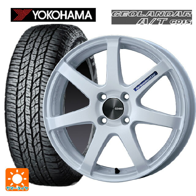 165/55R15 75H ヨコハマ ジオランダー A/T G015 ブラックレター 正規品 エンケイ パフォーマンスライン PF07 # WH 15-5J 国産車用 サマータイヤホイール4本セット