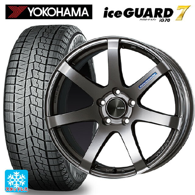 【最大3万円OFFクーポン 5/16 1:59迄】トヨタ ハリアー(80系)用 225/55R19 103Q XL ヨコハマ アイスガード7(IG70) パフォーマンスライン PF07 DS 新品スタッドレスタイヤホイール 4本セット