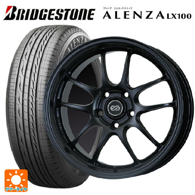 225/60R17 99H ブリヂストン アレンザLX100 正規品 # エンケイ パフォーマンスライン PF01 マットブラック 17-7J 国産車用 サマータイヤホイール4本セット