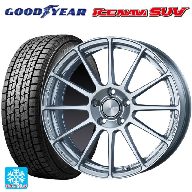 ホンダ ZR-V(RZ4)用 2024年製 225/55R18 98Q グッドイヤー アイスナビ SUV # エンケイ パフォーマンスライン PF03 スパークルシルバー 新品スタッドレスタイヤホイール 4本セット