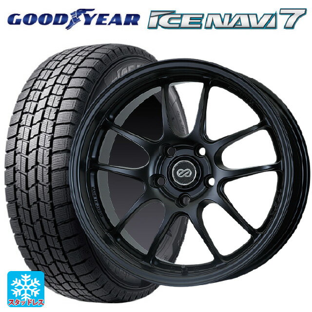 ホンダ ZR-V(RZ4)用 215/60R17 96Q グッドイヤー アイスナビ7 パフォーマンスライン PF01 マットブラック 新品スタッドレスタイヤホイール 4本セット