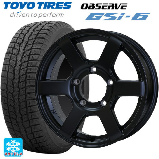 スズキ ジムニー(64系)用 215/70R16 100Q トーヨー オブザーブ GSI-6 CST ゼロワンハイパー J6 FBK 新品スタッドレスタイヤホイール 5本セット