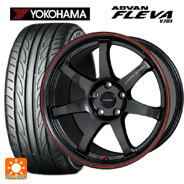 スバル BRZ(ZD8)用 215/45R17 91W XL ヨコハマ アドバン フレバ V701 正規品 ホットスタッフ クロススピード ハイパーエディション CR7 GGM&R 新品サマータイヤホイール 4本セット