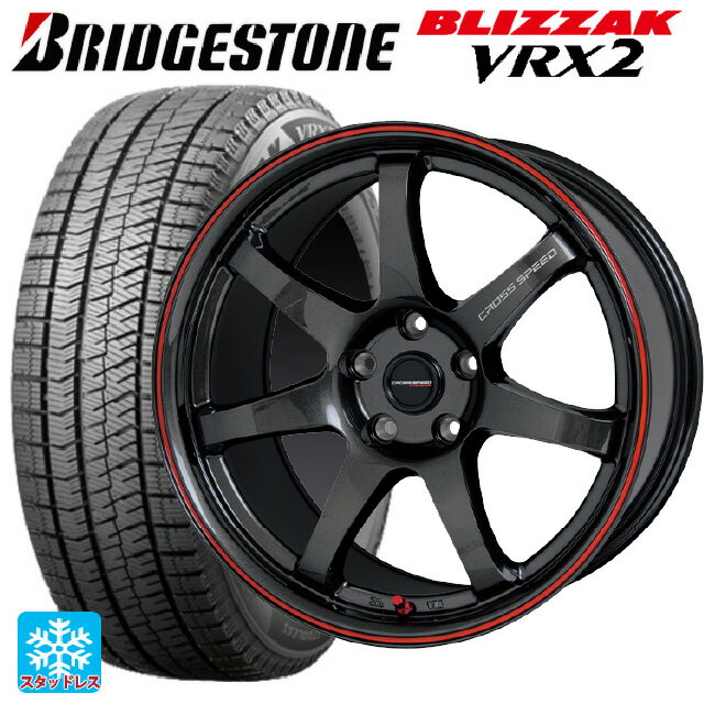 【最大3万円OFFクーポン 5/16 1:59迄】235/55R19 101Q ブリヂストン ブリザック VRX2 正規品 ホットスタッフ クロススピード ハイパーエディション CR7 GGM&R 19-8.5J 国産車用 スタッドレスタイヤホイール4本セット