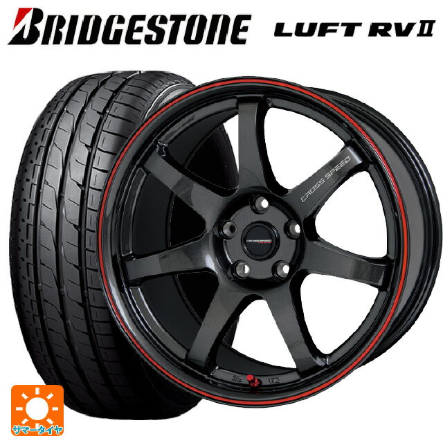ホンダ ZR-V(RZ4)用 225/55R18 98V ブリヂストン ルフトRV2(日本製) 正規品 # ホットスタッフ クロススピード ハイパーエディション CR7 GGM&R 新品サマータイヤホイール 4本セット