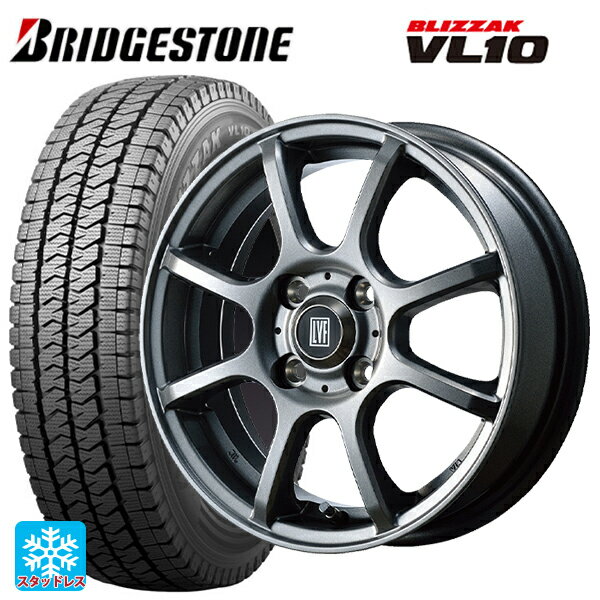 即日発送 145/80R12 80/78N ブリヂストン ブリザック VL10 # 正規品 トピー LVF2 # TG 12-3.5J 国産車用 スタッドレスタイヤホイール4本セット