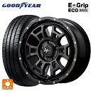 【10/14 20時〜最大3万円OFFクーポン】トヨタ アクア(PK16/PK15系)用 195/55R16 87V グッドイヤー エフィシェントグリップ エコ EG02 エムアイディー ナイトロパワー H6 スラッグ セミグロスブラック/マシニング 新品サマータイヤホイール 4本セット