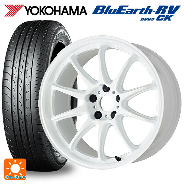 【6/22 20時〜 全品P5倍＆クーポン】175/55R15 77V ヨコハマ ブルーアース RV03CK # ワーク エモーション ZR10 AZW 15-6J 国産車用 サマータイヤホイール4本セット