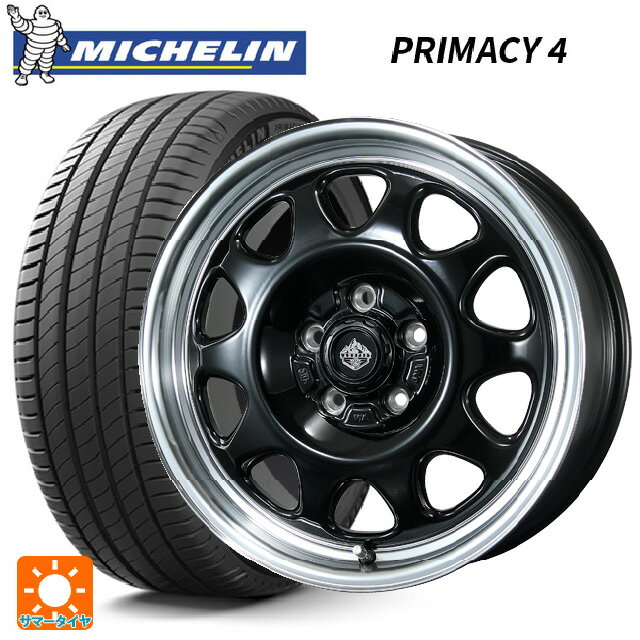 215/45R17 87W ミシュラン 正規品 プライマシー4 トピー ランドフット SWZ グロスブラックリムポリッシュ 17-7J 国産車用 サマータイヤホイール4本セット