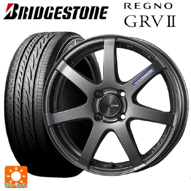 【抽選で最大100％ポイントバック】225/60R17 99H ブリヂストン レグノ GRV2 正規品 エンケイ パフォーマンスライン PF07 DS 17-7J 国産車用 サマータイヤホイール4本セット その1
