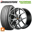 【7/19 20時~ 最大3万円OFFクーポン】トヨタ ノア(90系)用 215/45R18 93W XL ブリヂストン エコピア NH200 正規品 # エムアイディー MID エクスクルーシブ 025F ハイパーメタルコートブラシュドフィニッシュ 新品サマータイヤホイール 4本セット