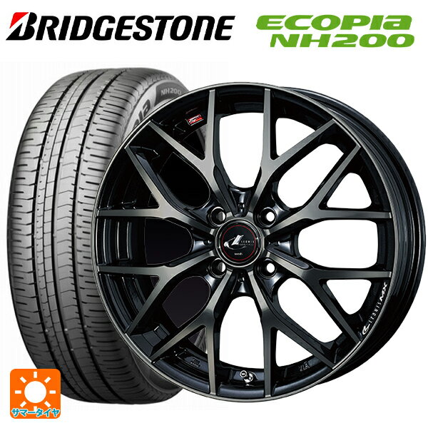 185/70R14 88S ブリヂストン エコピア NH200 正規品 # ウェッズ レオニス MX PBMC/TI 14-5.5J 国産車用 サマータイヤホイール4本セット