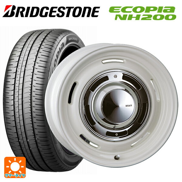 205/55R16 91V ブリヂストン エコピア NH200 正規品 # クリムソン ディーン クロスカントリー マーガレットホワイト 16-6.5J 国産車用 サマータイヤホイール4本セット