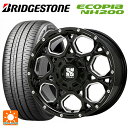 215/60R16 95H ブリヂストン エコピア NH200 正規品 # エムエルジェイ エクストリームJ XJ06 Gloss Black Milled 16-7J 国産車用 サマータイヤホイール4本セット