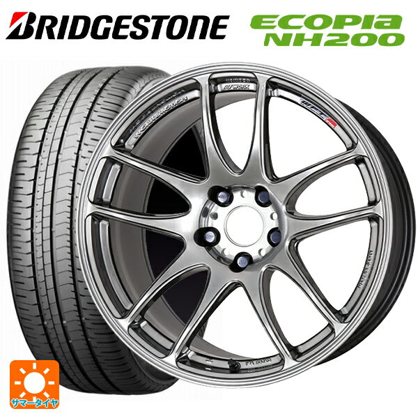 2023年製 215/45R17 91W XL ブリヂストン エコピア NH200 正規品 ワーク エモーション CR極 GTS 17-7J 国産車用 サマータイヤホイール4本セット