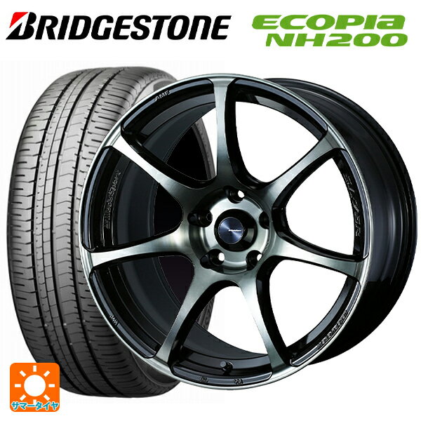 スバル レヴォーグ(VN系)用 215/50R17 91V ブリヂストン エコピア NH200 正規品 # ウェッズスポーツ SA75R WBC 新品サマータイヤホイール 4本セット