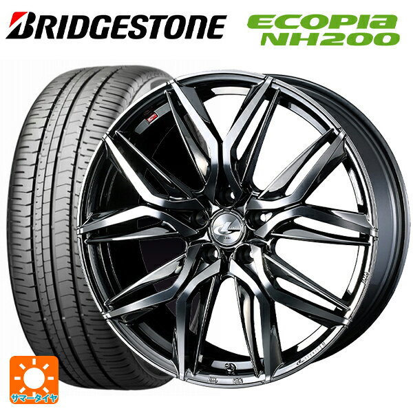 215/45R17 91W XL ブリヂストン エコピア NH200 正規品 ウェッズ レオニス LM BMCMC 17-7J 国産車用 サマータイヤホイール4本セット