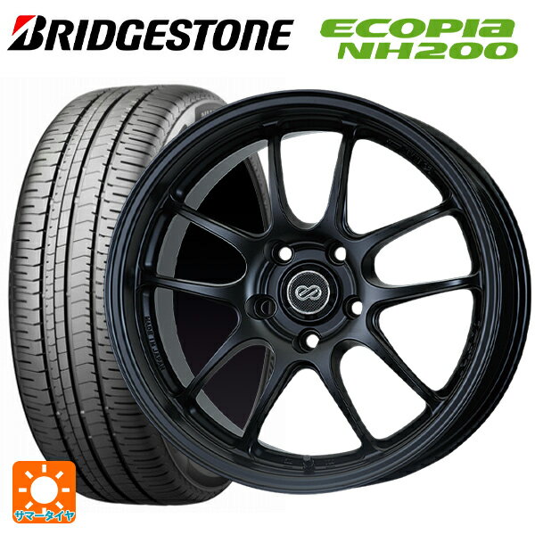ホンダ ZR-V(RZ4)用 215/55R17 94V ブリヂストン エコピア NH200 正規品 # エンケイ パフォーマンスライン PF01 マットブラック 新品サマータイヤホイール 4本セット