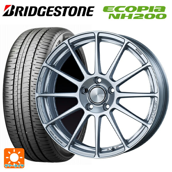 195/50R16 84V ブリヂストン エコピア NH200 正規品 エンケイ パフォーマンスライン PF03 スパークルシルバー 16-6.5J 国産車用 サマータイヤホイール4本セット