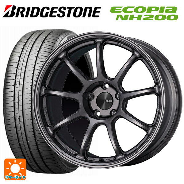 205/55R16 91V ブリヂストン エコピア NH200 正規品 # エンケイ パフォーマンスライン PF09 DS 16-6.5J 国産車用 サマータイヤホイール4本セット