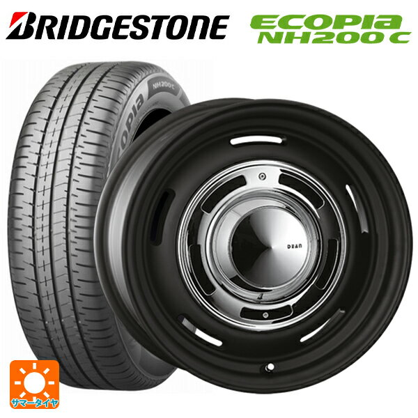 【6/15〜16限定 全品P5倍＆クーポン】165/65R14 79S ブリヂストン エコピア NH200C 正規品 クリムソン ディーン クロスカントリー マットブラック 14-5J 国産車用 サマータイヤホイール4本セット