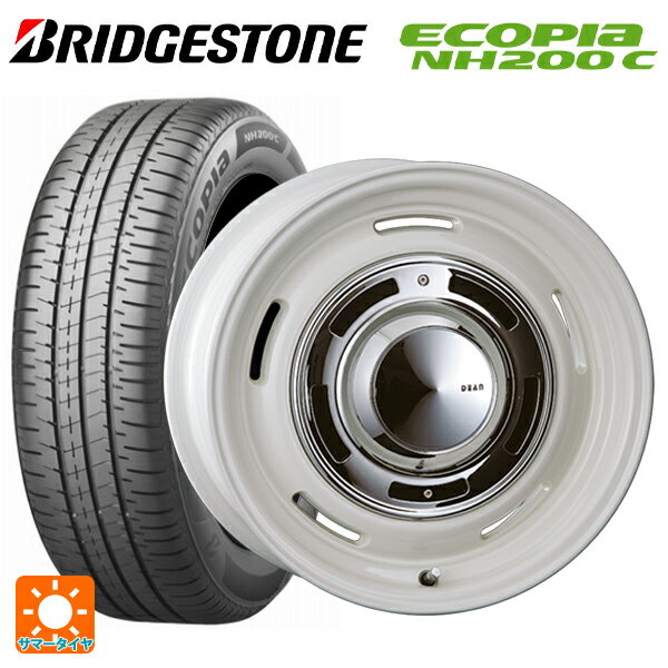 165/65R14 79S ブリヂストン エコピア NH200C 正規品 クリムソン ディーン クロスカントリー マーガレットホワイト 14-5J 国産車用 サマータイヤホイール4本セット