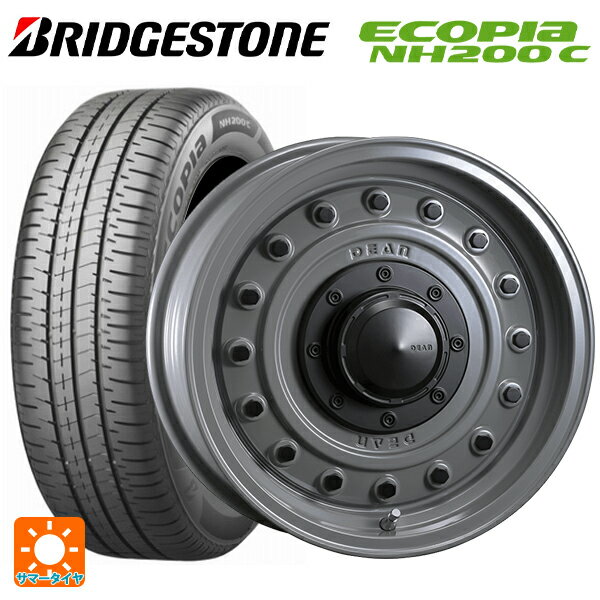 【6/15〜16限定 全品P5倍＆クーポン】165/55R15 75V ブリヂストン エコピア NH200C 正規品 クリムソン ディーン コロラド スティールグレー 15-4.5J 国産車用 サマータイヤホイール4本セット