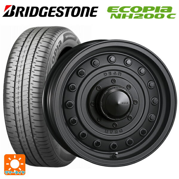 【6/22 20時〜 全品P5倍＆クーポン】165/55R14 72V ブリヂストン エコピア NH200C 正規品 クリムソン ディーン コロラド マットチャコールブラック 14-4.5J 国産車用 サマータイヤホイール4本セット