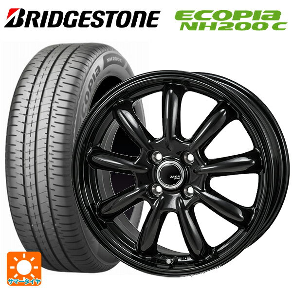 【5/20限定 最大3万円OFFクーポン】165/55R14 72V ブリヂストン エコピア NH200C 正規品 # ジャパン三陽 ザック JP209 # グロスブラック 14-4.5J 国産車用 サマータイヤホイール4本セット