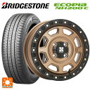 165/55R14 72V ブリヂストン エコピア NH200C 正規品 エムエルジェイ エクストリームJ XJ07 Matte Bronze BKRim 14-4.5J 国産車用 サマータイヤホイール4本セット