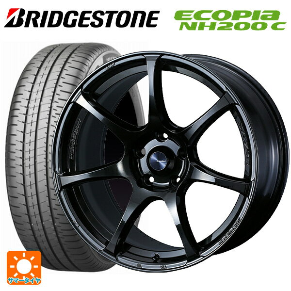 185/60R15 84H ブリヂストン エコピア NH200C 正規品 ウェッズ ウェッズスポーツ SA75R HBC2 15-6J 国産車用 サマータイヤホイール4本セット