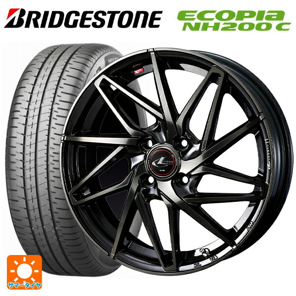 2022年製 175/65R14 82S ブリヂストン エコピア NH200C 熟成タイヤ 正規品 # ウェッズ レオニス IT PBMC/TI 14-5.5J 国産車用 サマータイヤホイール4本セット