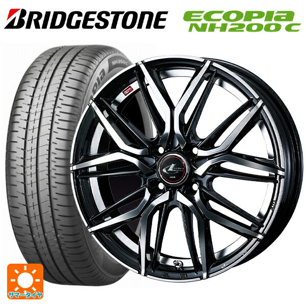 【6/15〜16限定 全品P5倍＆クーポン】165/65R14 79S ブリヂストン エコピア NH200C 正規品 ウェッズ レオニス LM PBMC 14-5.5J 国産車用 サマータイヤホイール4本セット