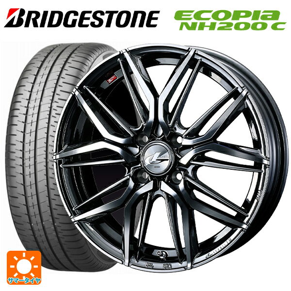 【最大3万円OFFクーポン 5/16 1:59迄】185/55R16 83V ブリヂストン エコピア NH200C 正規品 # ウェッズ レオニス LM BMCMC 16-6J 国産車用 サマータイヤホイール4本セット