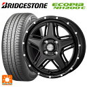 165/65R14 79S ブリヂストン エコピア NH200C 正規品 ウェッズ マッドヴァンス07 FULL MAT BLACK 14-4.5J 国産車用 サマータイヤホイール4本セット